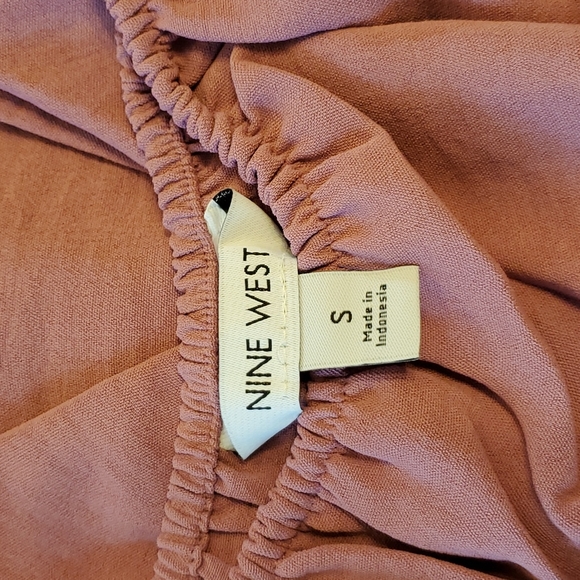 Women's Nine West Squareneck Peplum Blouse Size Small - Picture 5 of 7